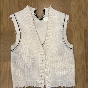 Zadig & Voltaire Cream Sweater Vest